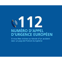 Logo 112 Numéro d'appel d'urgence européen